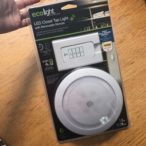 7” EcoLight LED Closet Tap Light with Remote
